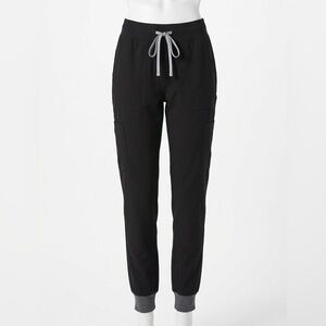 Figs Tansin 2.0 Jogger Scrub Pants Black FIONx Yoga Waistband Women’s Medium